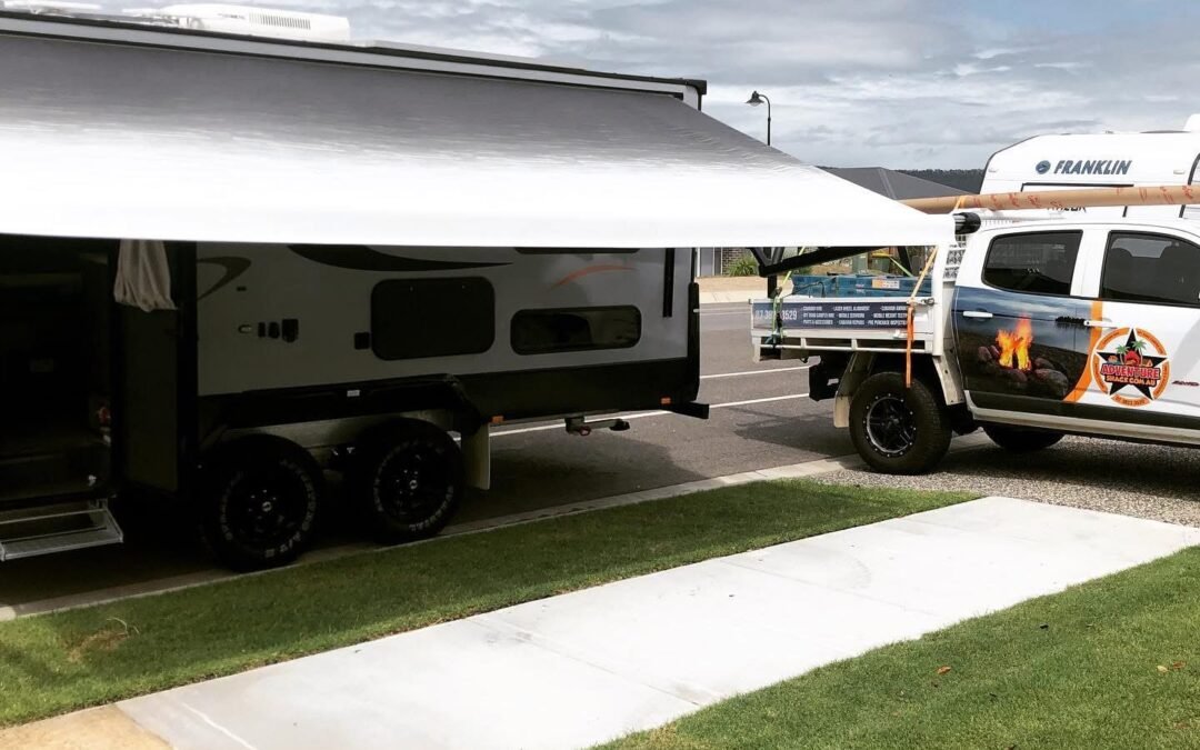 Caravan Awning Looking Tired? Vinyl Replacement vs a New Awning